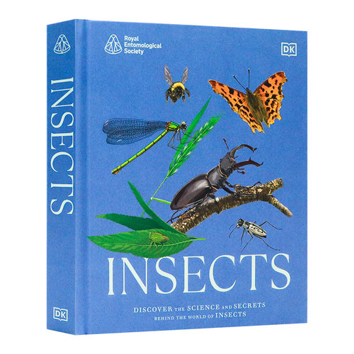 DK精品 RES昆虫百科 英文原版 RES Insects 英国皇家昆虫学会 DK百科 百科全书 动物学 观虫指南 儿童科普读物 精装大开本精美插图