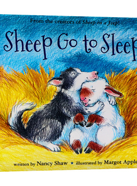 小羊去睡觉 英文原版绘本 廖彩杏书单韵文推荐绘本Sheep Go to Sleep图画故事书进口英文读本Houghton Mifflin出版平装版大开韵文