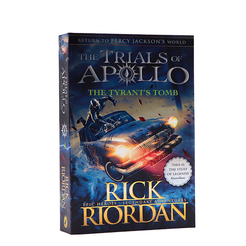 Percy jackson 英文原版 The Trials of Apollo Book 4 The Tyrant’s Tomb 科幻小说 阿波罗的审判4 暴君的陵墓 波西杰克逊系列