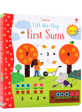 Usborne 数学加法翻翻书 Lift The Flap First Sums 学习加数 英文原版绘本 数学启蒙 尤斯伯恩 宝宝学习英文单词幼儿早教益智
