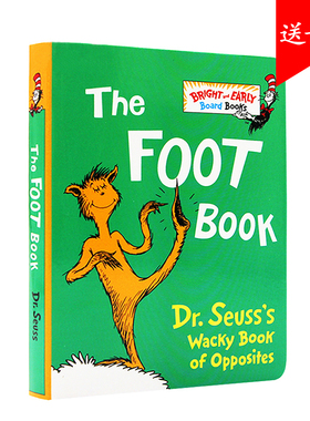 千奇百怪的脚英文原版 The Foot Book 苏斯博士系列 Dr. Seuss's 低幼早教英语启蒙儿童纸板书 廖彩杏推荐书单