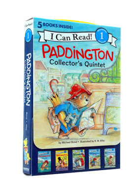 帕丁顿熊5本盒装 英文原版进口平装  I Can Read Level 1 Paddington Bear 分级阅读di一阶段 习惯养成 锻炼思维 儿童英语启蒙