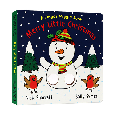 圣诞节洞洞游戏书英文原版绘本