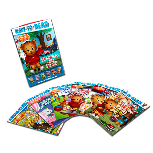 英文原版 Ready to Read Level 1 系列 storytime with Daniel 6册小老虎丹尼尔的邻居盒装合售 儿童英语分级阅读绘本英语学习提升