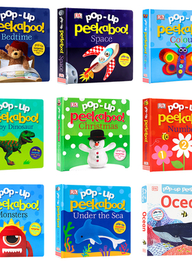 DK出品 Pop Up立体书 躲猫猫书  翻翻书 儿童书系列 恐龙立体书 英文原版绘本立体纸板翻翻书 儿童恐龙科普百科英语启蒙绘本