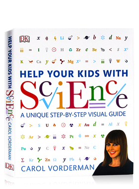 进口英文原版正版 DK Help Your Kids with Science DK 科学教室图解生物化学物理学习技巧家庭育儿科普 Carol Vorderman 全彩大开