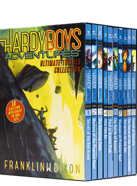 进口英文原版正版 哈迪男孩刺激冒险系列1-10册盒装 Hardy Boys Adventures Ultimate Thrills Collection 冒险故事小说桥梁章节书