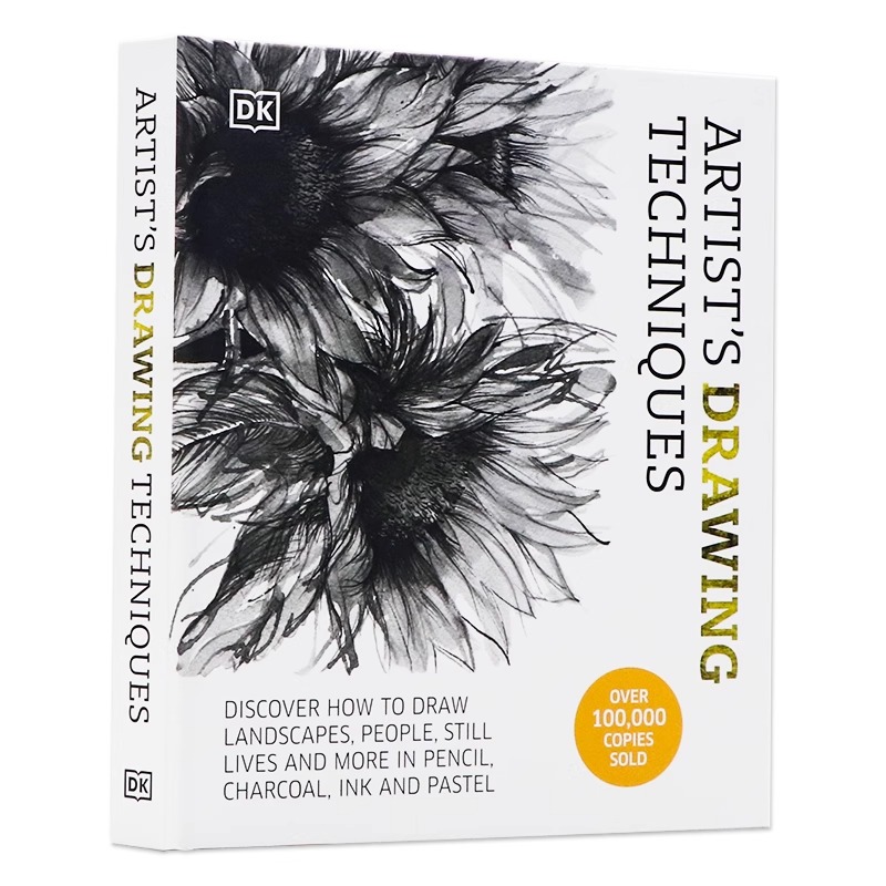 DK出版 艺术家的绘画技巧 英文原版 Artist's Drawing Techniques 素描水彩油画基础入门 写实插画创作指南 美术生自学教材 精装
