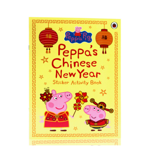 Peppa 绘本 粉红猪小妹中国年贴纸游戏书 Year New Sticker 英文原版 Activity 儿童启蒙图画书 小猪佩奇过新年 Chinese