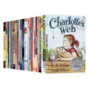 Newbery纽伯瑞获奖书单30册英文原版夏洛的网英语原版 charlotte's web 别有洞天 holes 儿童青少年文学小说蓝思指数560L-790L