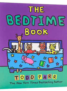睡前故事 英文原版 The Bedtime Book 精装大开本绘本 Todd Parr 新作 纽约时报畅销书作家  儿童情商亲子启蒙 小布朗绘本