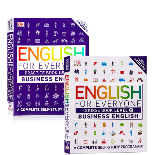 进口英文原版正版 DK人人学英语商务英语L2课本教材+练习册两册套装English for EveryoneBusiness English Level2 雅思托福用书