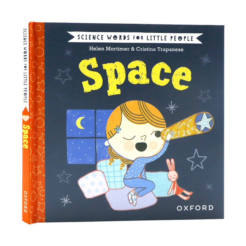 小人物的科学词汇 太空 英文原版绘本 Science Words for Little People space 探索生物儿童英语启蒙图画书 Helen Mortimer