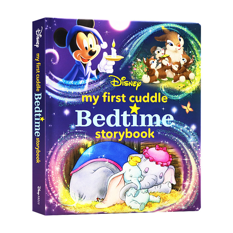 迪士尼睡前拥抱故事书 英文原版 My First Disney Cuddle Bedtime Storybook 亲子共读儿童启蒙绘本故事书籍 经典卡通人物故事