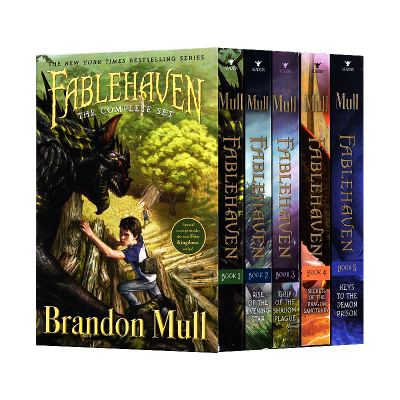 奇幻王国法柏哈温1-5套装 英文原版 Fablehaven Complete Set Boxed Set  魔灵禁地 布兰登·马尔 英文版小说进口英语原版书籍