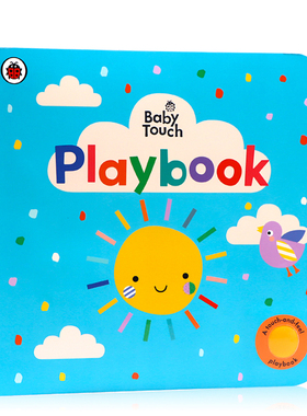 预售 进口英文原版绘本Ladybird Baby Touch Playbook 小瓢虫触摸书宝宝游乐书 大开本纸板触摸洞洞书 0-3岁宝宝感官训练思维开发