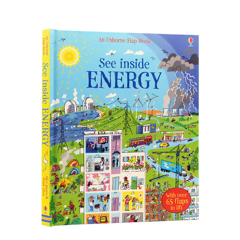 进口英文原版正版 Usborne See Inside Energy 看里面翻翻书 能量篇 Usborne出品 早教书科普科学知识