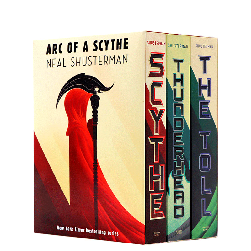 英文原版大镰刀三部曲 The Arc of a Scythe Trilogy Scythe Thunderhead The Toll Neal惊悚小说普利策奖获奖作品Shusterman