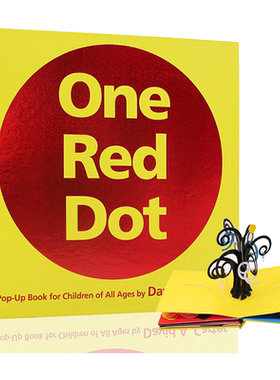 英文原版 One Red Dot Pop-Up Book 一个红点儿童数字形状认知趣味 David A. Carter纸上艺术