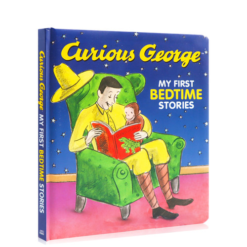 进口英文原版正版 Curious George My First Bedtime Stories 我的首个睡前故事 精装 英语启蒙早教 亲子 睡前故事