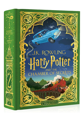 哈利波特与密室MinaLima版精装互动书 英文原版 Harry Potter and the Chamber of Secrets 英版J.K. 罗琳 儿童科幻小说