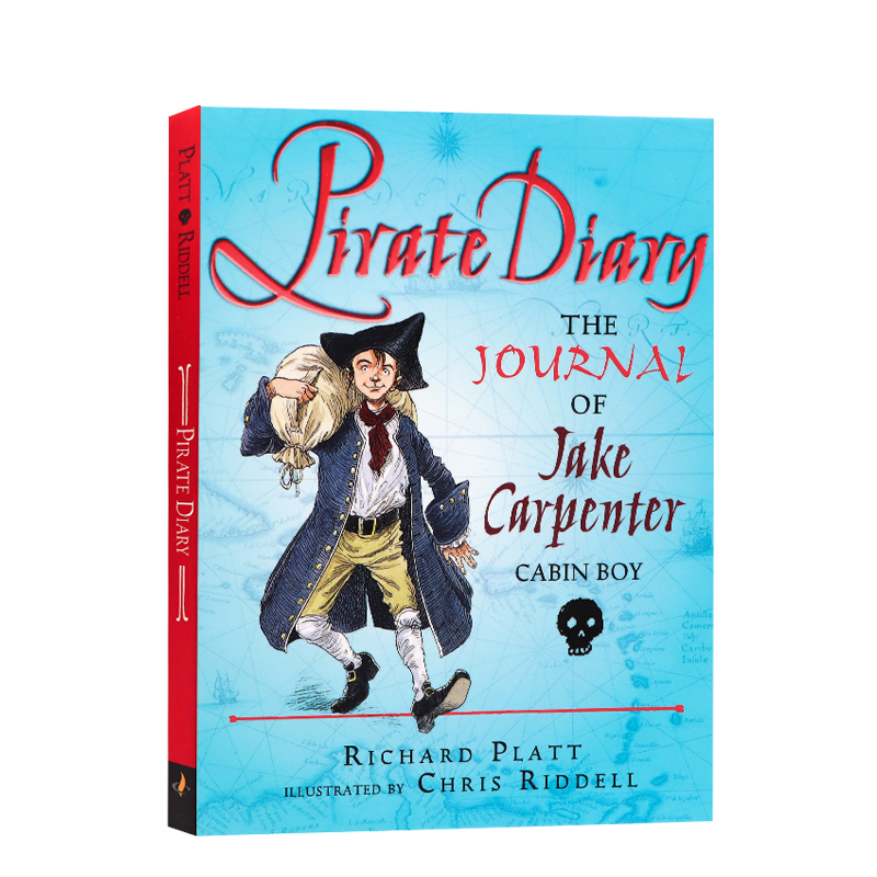 进口英文原版正版 Pirate Diary海盗日记The Journal of Jake Carpenter 海盗生活传奇冒险故事 儿童课外读物Richard Platt 平装
