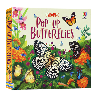 Usborne出品 蝴蝶立体书 英文原版绘本 Pop-Up Butterflies 科普读物 翻翻书 幼儿智力开发空间想象趣味绘本 亲子科普读物