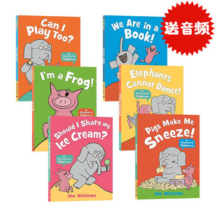 小猪小象6册套装 英文原版绘本 Elephant and Piggie book I'm A Frog/We Are In A Book 吴敏兰书单 Mo Willems 情商管理习惯培养