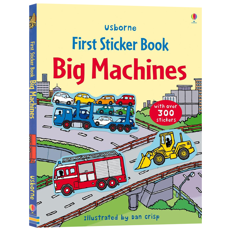 Usborne第一个贴纸书大型机器