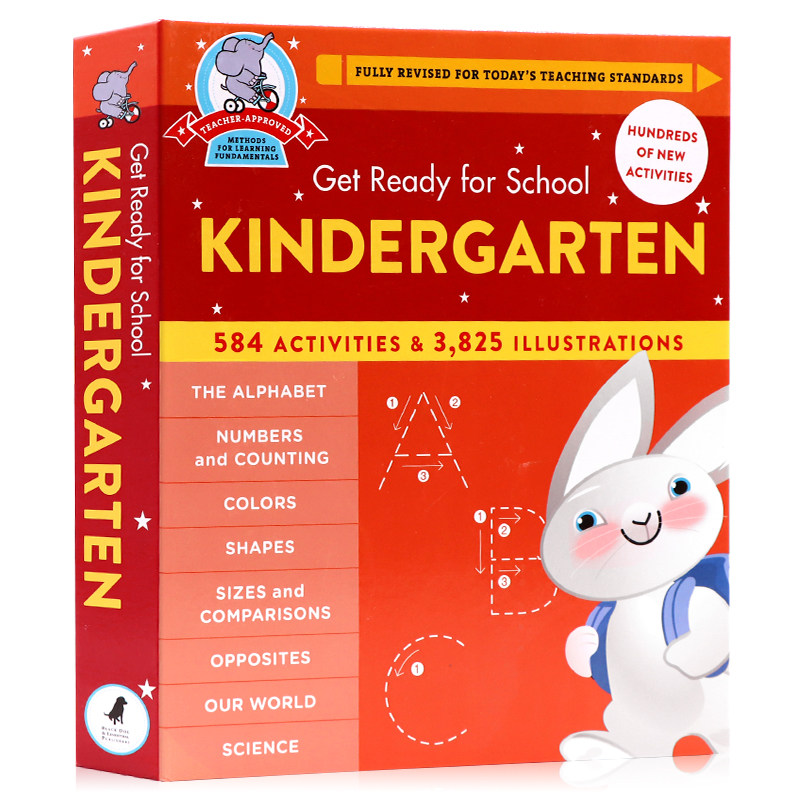 英文原版 get ready for school kindergarten 幼儿园早教综合活动