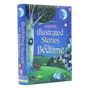进口英文原版 睡前故事 for Usborne 绘本 儿童图画书 Illustrated 全彩插画版 The 亲子共读 Stories 精装 Bedtime