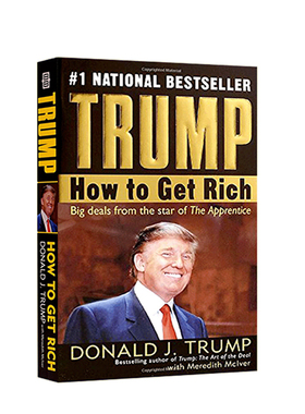 进口英文原版正版 Trump 川普 特朗普 如何致富 How to Get Rich 人物传记