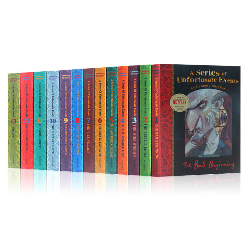 波特莱尔大冒险系列13册全套英文小说 a series of unfortunate