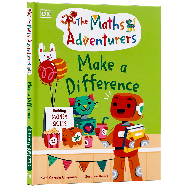 DK出版 数学冒险家系列 做出改变 英文原版绘本 The Maths Adventurers Make a Difference 精装 5-7岁 儿童数学思维启蒙读物