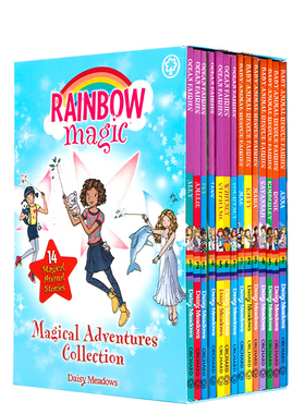 Rainbow Magic 彩虹魔法仙子14册礼盒 英文原版进口图书 英语插图章节桥梁书6-12岁 儿童课外兴趣阅读故事书