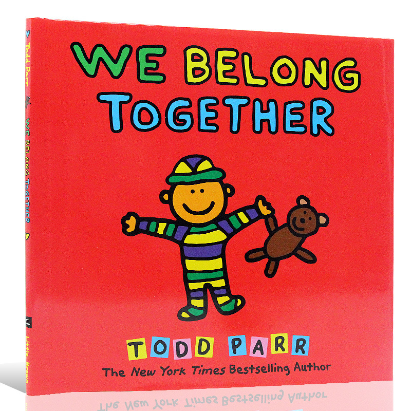 英文原版绘本 We Belong to together 名家Todd Parr  儿童情商亲子启蒙精装 儿童家庭成长教育