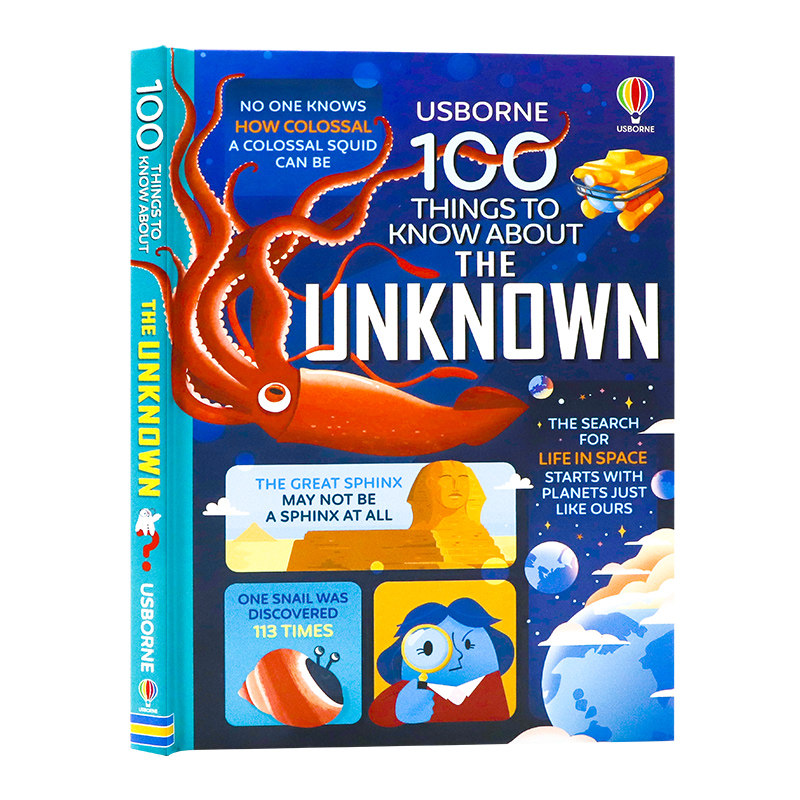 关于未知事物的100件事 100 Things to Know About the Unknown 英文原版  Usborne 大发现系列精装青少年科普百科知识绘本