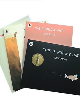 进口英文原版正版 绘本 凯迪克奖和格林纳威奖获得者Jon Klassen4册平装合售 I Want My Hat Back 乔恩克拉森This is Not My Hat