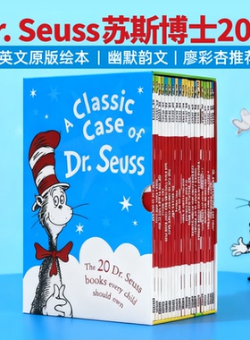 Dr. Seuss 苏斯博士经典绘本 Hop on pop Fox in Socks 苏斯博士英文原版 廖彩杏英语原版儿童读物 启蒙早教 韵文读物 故事图画书