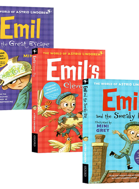 埃米尔3册  Emil And The Great Escape/Sneaky Rat 英文原版小说 青少年儿童章节书读物 进口原版书籍