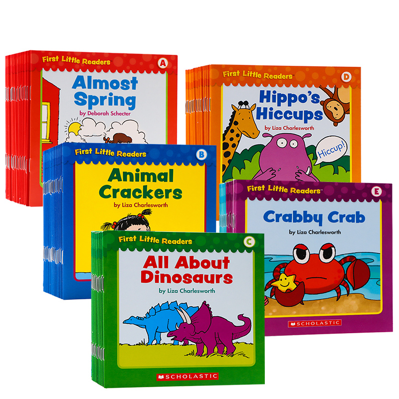 进口英文原版正版 学乐Scholastic小读者系列分级阅读 First Little Readers Level A B C D E F 3-8岁 英语启蒙分级读物图画书