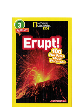 进口英文原版正版绘本 National Geographic Kids Level3:Erupt 国家地理分级阅读初阶 儿童英语启蒙绘本