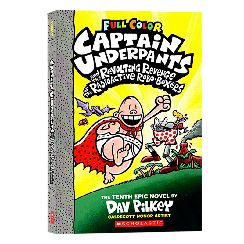 内裤超人10 英文原版 captain underpants 10 全彩漫画幽默搞笑系列