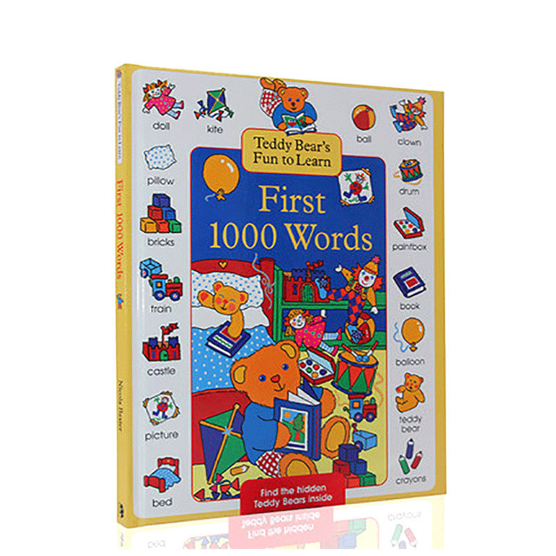 1000词字典英文原版 泰迪熊 teddy bears fun to learn first 1000