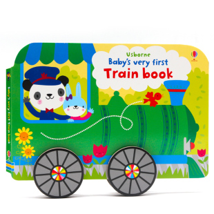 寶寶 First Baby 小火車造型書 火車書 低幼兒童早教益智啟蒙玩具紙板書 輪子可跑 Usborne Book Very 正版 進(jìn)口英文原版 Train