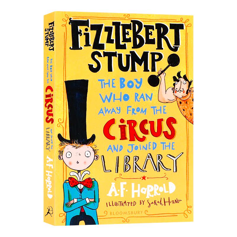 马戏团男孩奇遇图书馆故事 英文原版 Fizzlebert Stump 9-12 岁小学生英语课外阅读读物 幽默冒险成长励志章节书 正版平装桥梁书