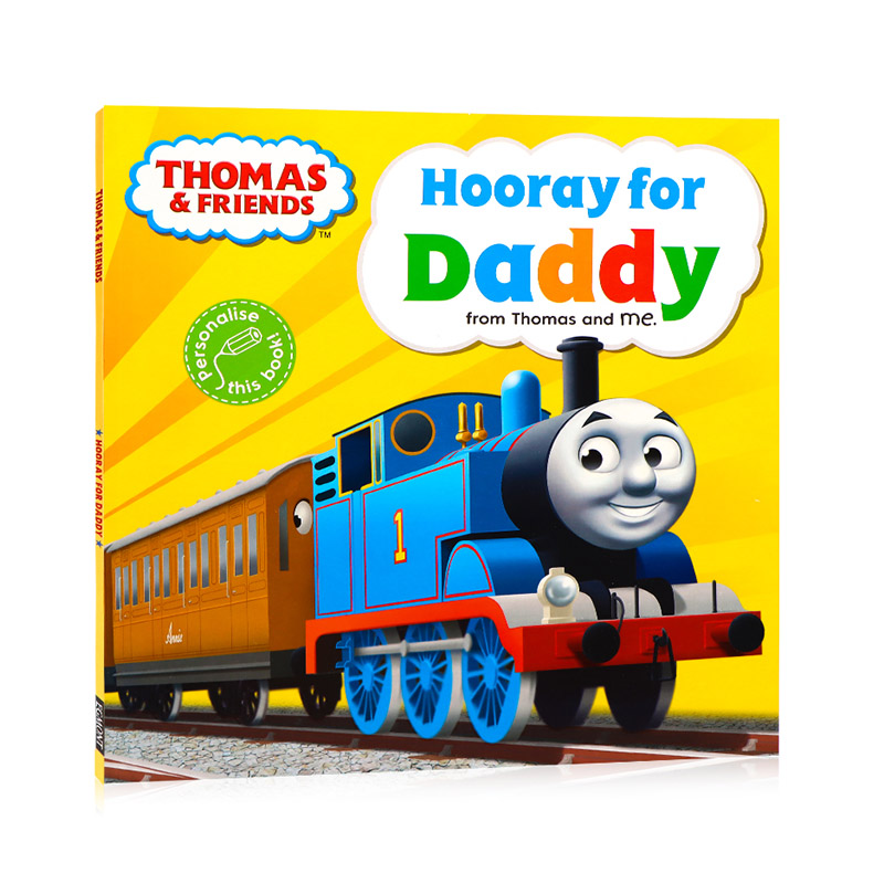 进口英文原版绘本小火车托马斯和朋友们Thomas & Friends Hooray for Daddy 平装 儿童英语启蒙图画故事书 动画片绘本