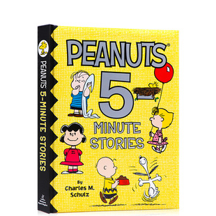 全彩插画亲子睡前读物Charles Schulz 12个故事 英文原版 Stories Peanuts Minute 花生漫画 精装 史努比5分钟故事合集