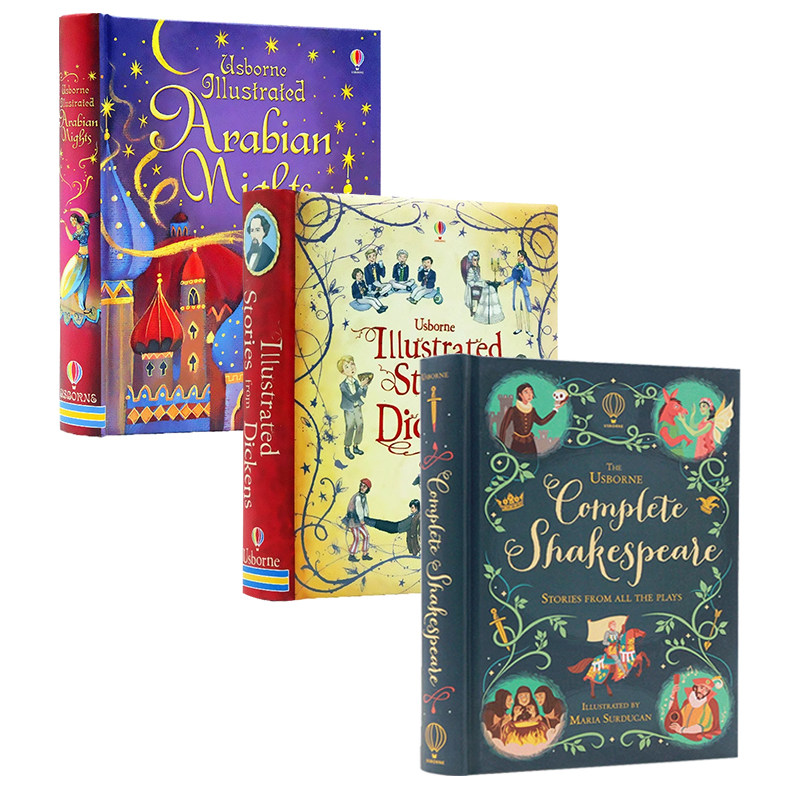 Usborne一千零一夜/狄更斯/莎士比亚全集3册英文原版 Complete Jane Austen Dickens Shakespeare 精装儿童插图版课外兴趣阅读书籍,书籍/杂志/报纸,儿童读物原版书,淘宝优惠券,粉丝福利购,淘宝优惠卷
