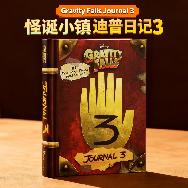 怪诞小镇 迪普日记3  Gravity Falls Journal3 英文原版 解密日志 儿童文学 全彩精装 Alex Hirsch 迪士尼动画Disney book